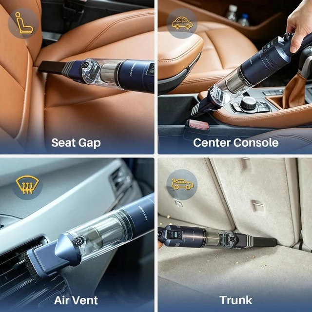 Alt view image 3 of 7 - Handheld Vacuum Cordless for Car Detailing, Home, Office