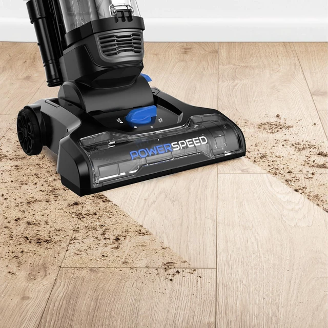 Alt view image 2 of 7 - Eureka PowerSpeed Lightweight Upright Vacuum Cleaner for Carpet and Hard Floor, Powerful Bagless Upright Vacuum Cleaner for Home Pets, NEU181A, Blue