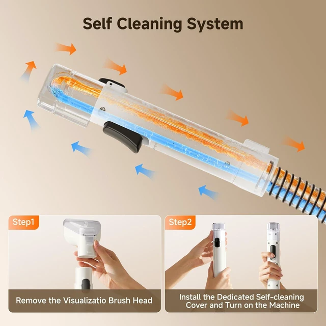 Alt view image 7 of 7 - Uwant 18Kpa Carpet Cleaner Machine with Pet Pro Cleaner&Tools Set of 1