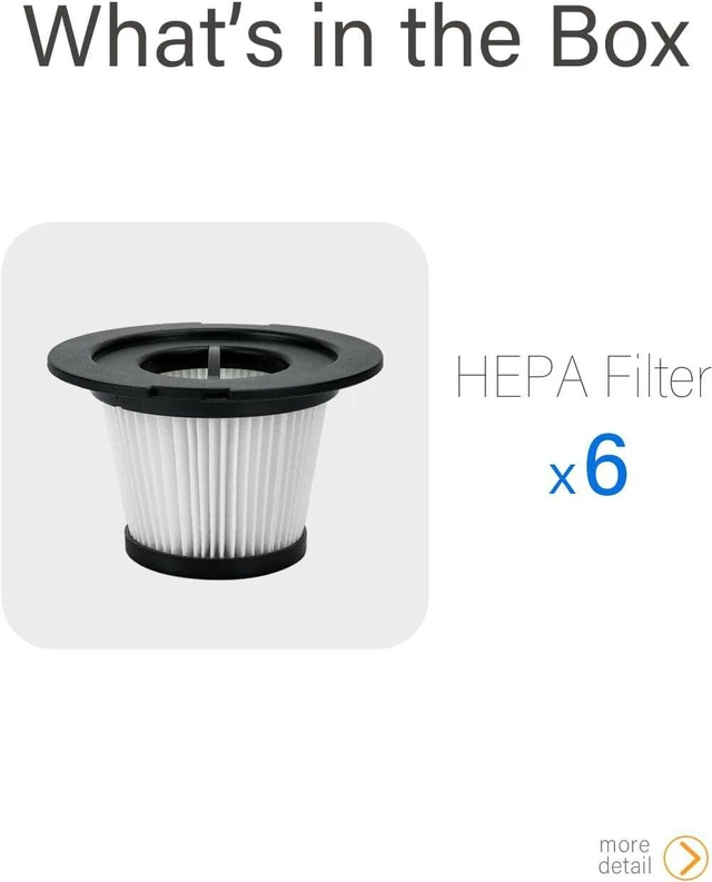 Alt view image 5 of 6 - BBT BAMBOOST Replacement Parts Fit for INSE N6S, N6, MOOSOO K17 cordless vacuum cleaner (6 Pack)