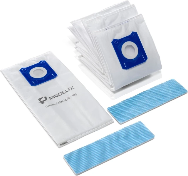 Alt view image 5 of 6 - 6 pack of HEPA bags and 2 post Filters for the Prolux 6000/7000/8000/9000 series upright vacuum cleaners