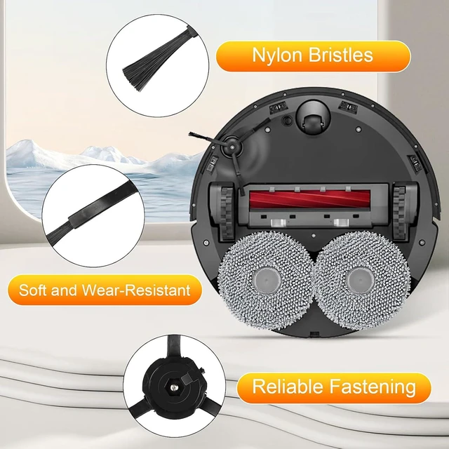 Alt view image 4 of 7 - 22 Pack Replacement Parts for Roborock Qrevo S/Pro/Plus/MaxV Robot Vacuum
