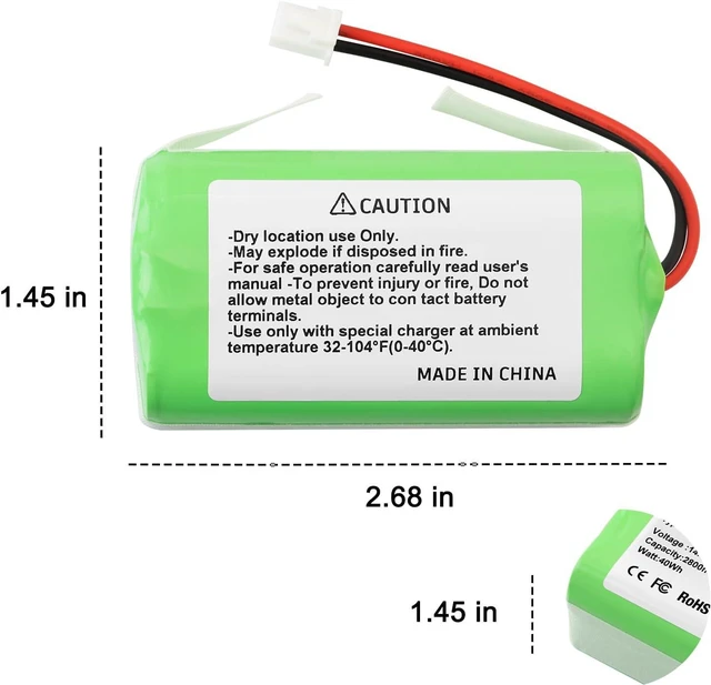 Alt view image 6 of 7 - MULS 14.4V RVBAT850 Battery for Shark ION/IQ/AI R1000C, RV1100S1US, RV850