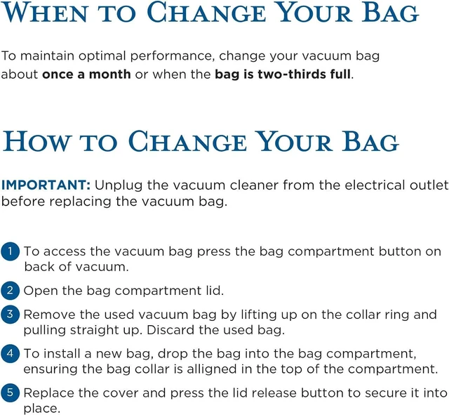 Alt view image 3 of 6 - Riccar R25 Series HEPA Vacuum Cleaner Bags, Charcoal-Infused Gray, Six Bags Included, R25HC-6