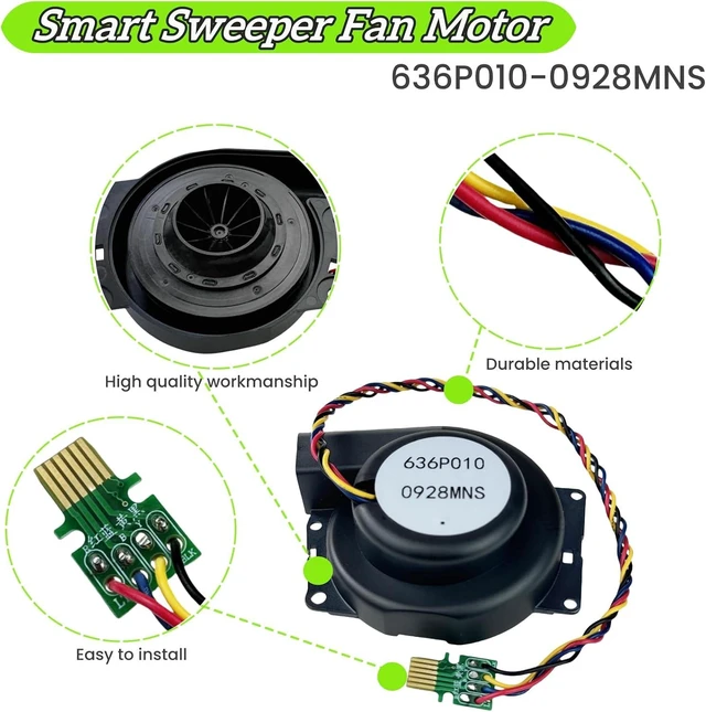 Alt view image 2 of 7 - Upgrade Vacuum Cleaner Engine Ventilation Motor Fan Compatible with iRobot Roomba i1 i2 i3 i4 i5 i6 i7 i8 i9 J8 J9 Sweeper Fan Module, Smart Sweeper Fan Vacuum Motor Replacement Accessories