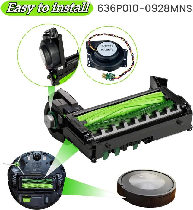 Alt view image 6 of 7 - Upgrade Vacuum Cleaner Engine Ventilation Motor Fan Compatible with iRobot Roomba i1 i2 i3 i4 i5 i6 i7 i8 i9 J8 J9 Sweeper Fan Module, Smart Sweeper Fan Vacuum Motor Replacement Accessories