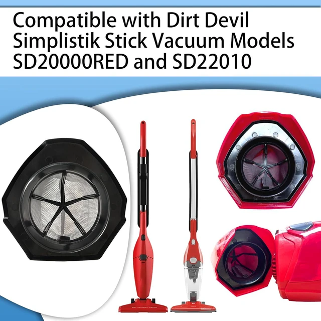 Alt view image 2 of 7 - 4 Pack F113 HEPA Filter Replacement for Dirt Devil Simplistik Plus 3-in-1 Corded Stick Vacuum SD20000RED & Simplistik 1.2 Amp Stick Vacuum SD22010, Compare to Part# AD40113
