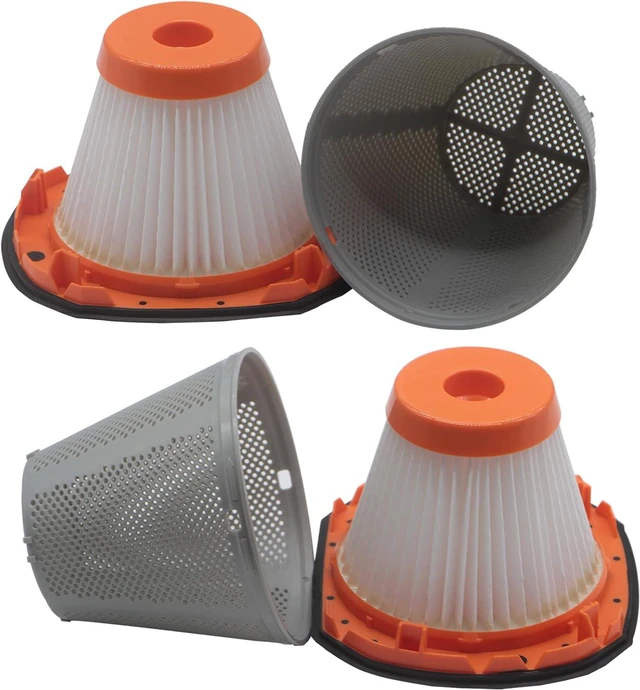 Alt view image 5 of 7 - 4 Pack HEPA Filters Compatible with BLACK+DECKER 20V MAX POWERCONNECT Handheld Vacuum Models BCHV001C1, BCHV001B, Fits CRAFTSMAN V20 Cordless Hand Vac CMCVH001B, Compare to Part# N900287