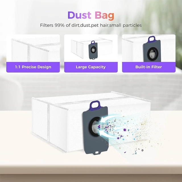 Alt view image 6 of 7 - 16 Pcs Accessories kit for NARWAL FLOW Robot Vacuum