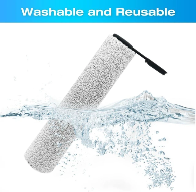 Alt view image 6 of 7 - Replacement Brush Roller and Vacuum Filter For Tineco Floor ONE S7 Flashdry Smart Cordless Wet Dry Vacuum Cleaner(2 Roller Brush+2 Hepa Filter+1 Handle)