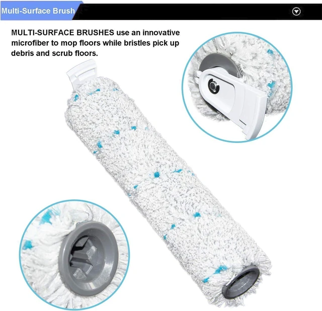 Alt view image 4 of 7 - Multi-Surface Pet Brush Rolls 2787&Vacuum Filters 1866 Replacement Parts