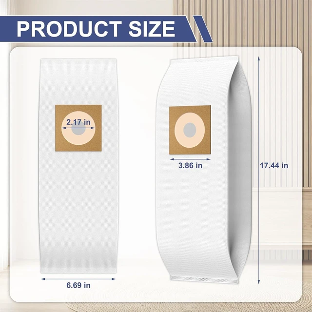 Alt view image 3 of 5 - 12 Pack Type Y HEPA Vacuum Bag for Hoover Windtunnel Upright Style Y, Z, YZ