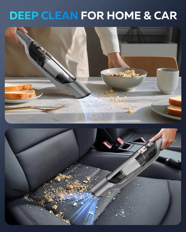 Alt view image 6 of 7 - Zefiro Handheld Vacuum Cordless 25000PA Portable
