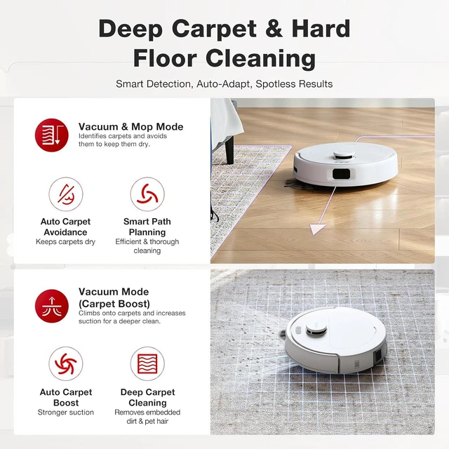 Alt view image 5 of 7 - Yeedi by ECOVACS C14 PRO Plus Robot Vacuum and Mop, Bagless Station