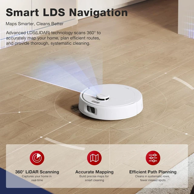 Alt view image 7 of 7 - Yeedi by ECOVACS C14 PRO Plus Robot Vacuum and Mop, Bagless Station