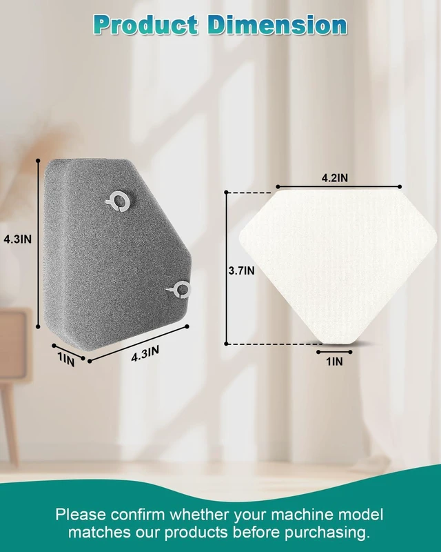 Alt view image 6 of 7 - 6 Pack BU3523 BU3120 Pre-Motor Foam Felt Filter Kits compatible with Shark BU3120 Clean Lightweight Cordless Cleaner, Shark BU3523 Clean Empty Cordless Stick Vacuum, Auto Empty System, XFBU3000