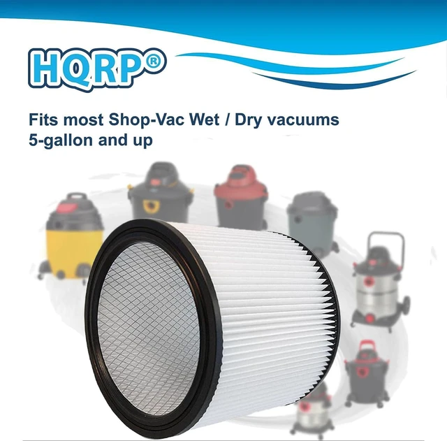 Alt view image 3 of 6 - HQRP Cartridge Filter 2-Pack compatible with Shop-Vac 90340 Vacuum Cleaner