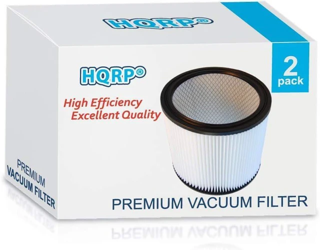 Alt view image 6 of 6 - HQRP Cartridge Filter 2-Pack compatible with Shop-Vac 90340 Vacuum Cleaner