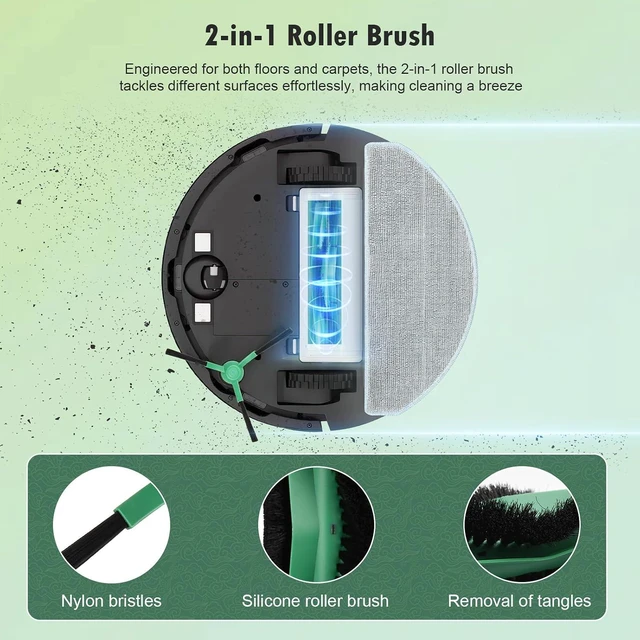 Alt view image 3 of 7 - 21 Pcs Replacement Kit for iRobot Roomba Q052-Vac2/105/105x/104 Vacuum