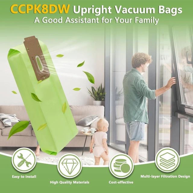 Alt view image 2 of 7 - Type CC Vacuum Bags Replacement for Oreck Commercial XL Upright Vacuum
