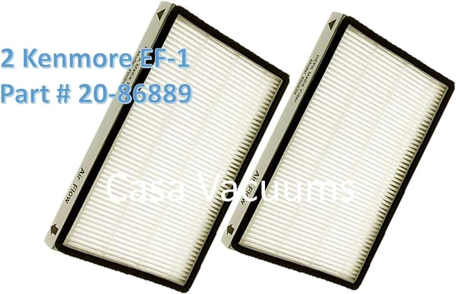 Alt view image 3 of 4 - 12 Type Q/C HEPA Filtration Bags 20-53292, (2) CF1 81002 Motor Chamber Filter, (2) 53295 EF1 86889 HEPA Exhaust Filters. Compatible with Kenmore Progressive, Intuition Canister Vacuum Cleaners.