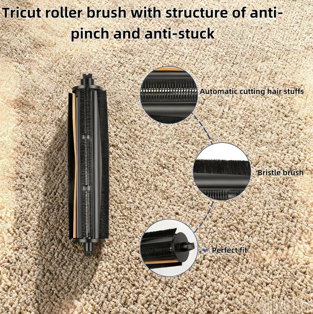 Alt view image 4 of 7 - TriCut Brush Replacement Parts for Dreame L40 Ultra Gen 2 MOVA P10 Gen 2