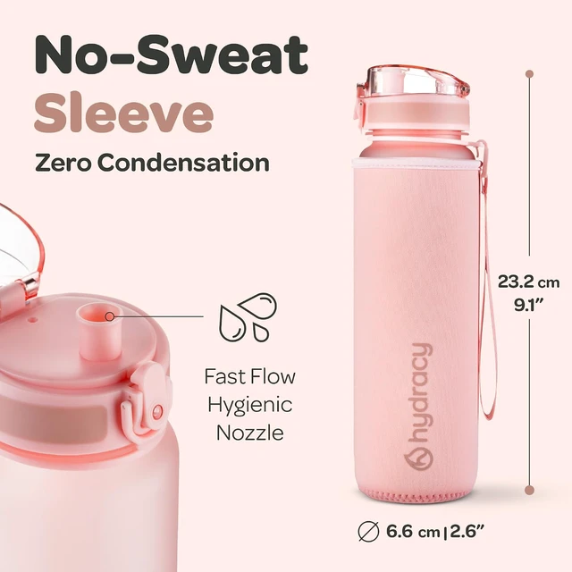 Alt view image 6 of 7 - Hydracy Motivational Water Bottle with Time Marker & Fruit Infuser 17 oz