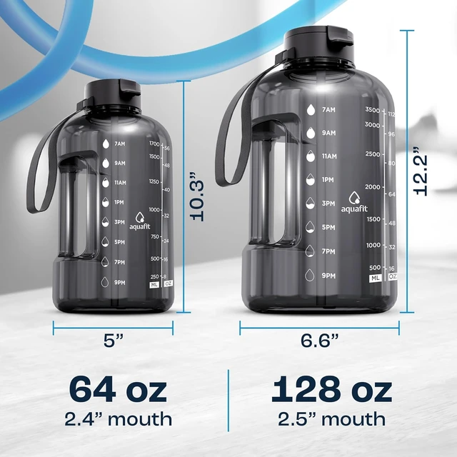 Alt view image 7 of 7 - AQUAFIT 1 Gallon Water Bottle with Time Marker