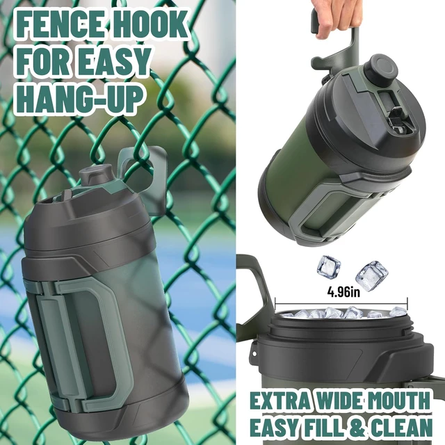 Alt view image 5 of 7 - Zukro 1 Gallon Insulated 18/8 Stainless Steel Water Jug, Keep Cold 48 Hrs