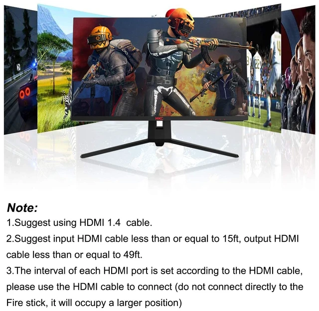 Alt view image 4 of 6 - LVY HDMI Switch, 5 in-1 Out HDMI Selector Box with IR Remote Control Support 4k * 2k Ultra HD and 3D with IR Remote HDCP 1.4 for Xbox, PS4/PS5, Fire Stick, Roku, Apple TV, Blu-ray Player etc.