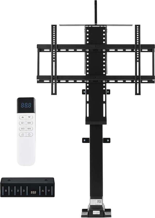 Main image of CO-Z Motorized TV Lift for 32" to 70" TVs up to 600x400 VESA, Height Adjustable TV Stand and Wall Mount with Remote Control and Memory Setting, Automatic Lift for Home Office