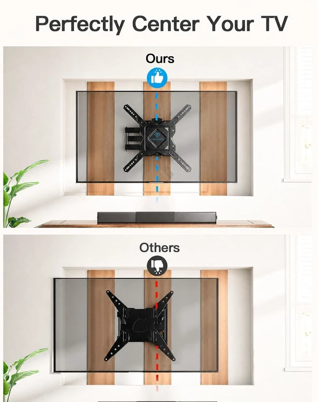 Alt view image 7 of 7 - PERLESMITH Full Motion TV Wall Mount Corner for 27-60 Inch TVs
