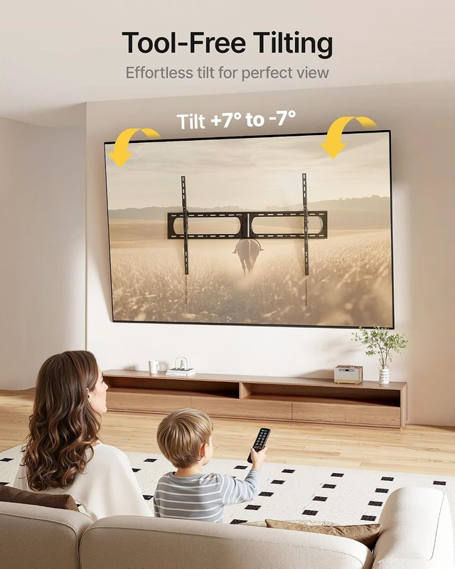 Alt view image 4 of 7 - monTEK Heavy Duty Tilting TV Wall Mount for 37-150 Inch TVs, Up to 375 lbs
