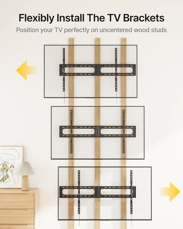 Alt view image 6 of 7 - monTEK Heavy Duty Tilting TV Wall Mount for 37-150 Inch TVs, Up to 375 lbs