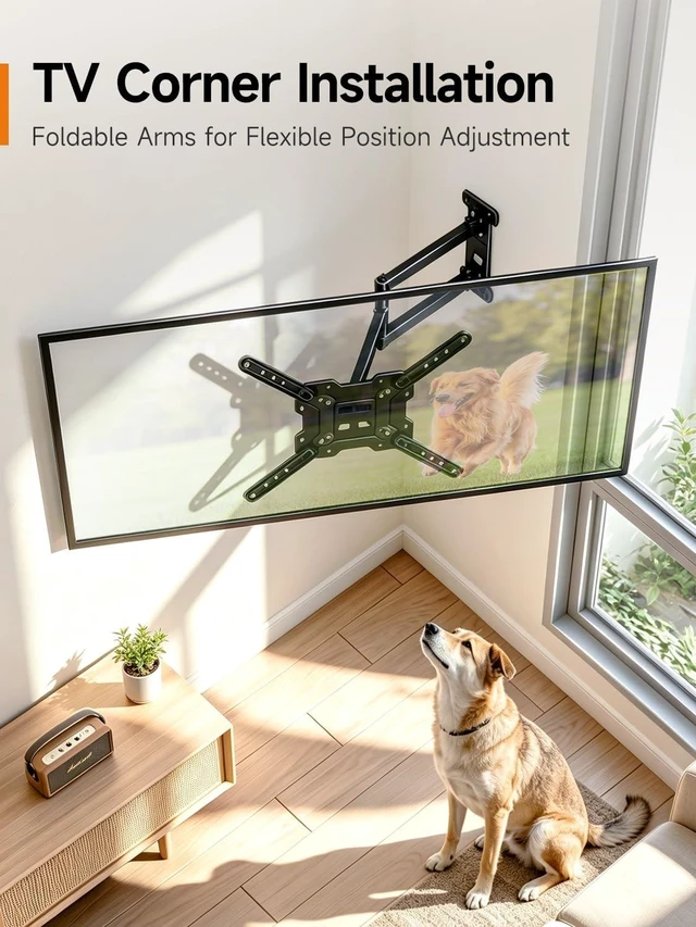 Alt view image 5 of 7 - Suptek TV Wall Mount Full Motion for 23-43-55-65 Inch TV Up to 77lbs