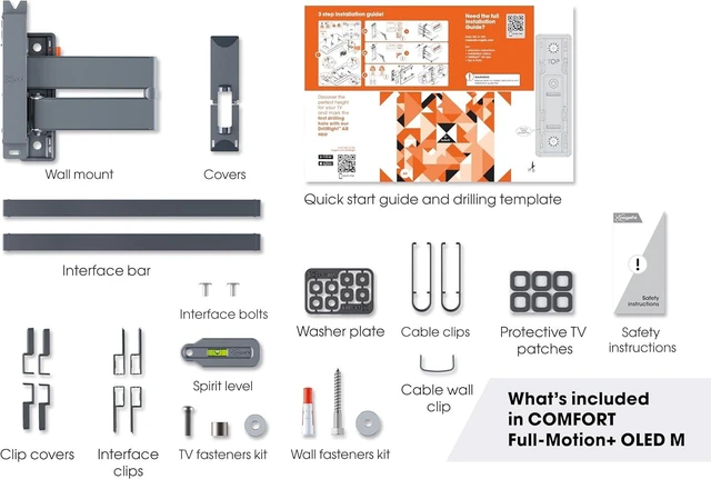 Alt view image 7 of 7 - Vogel's TVM 3465 Full-Motion OLED TV wall Bracket for 32-65 inch TVs, Max. 55 lbs (25 kg), Swivels up to 180º, Full-Motion OLED TV wall Mount, Max. VESA 400x400, Universal Compatibility