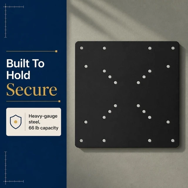 Alt view image 6 of 7 - Mount-It! VESA Adapter Plate for TVs & Monitors, 75/100 to 200x200mm
