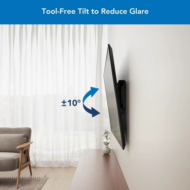 Alt view image 4 of 7 - Mount-It! 98 Inch TV Wall Mount, Heavy Duty Tilting Bracket, Holds 264 lb