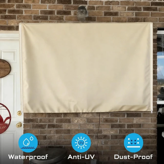 Alt view image 7 of 7 - Outdoor TV Cover 41-43 Inch Weatherproof, 600D Zipper Outside TV Covers