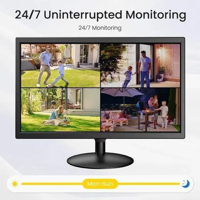 Alt view image 2 of 5 - Security Camera Monitor 22-inch 1920x1080 HD Video CCTV Screen HDMI VGA AV BNC