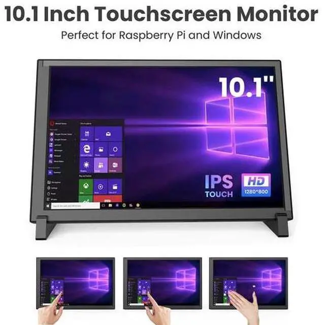 Alt view image 4 of 7 - 10.1 Raspberry Pi Touch Screen, IPS FHD 1280x800 For Raspberry Pi 5/4/3/Zero