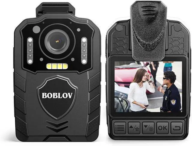 Main image of BOBLOV 2K 48MP Body Camera Audio Video Recorder Policde Camera 3000mAh 64GB Cam