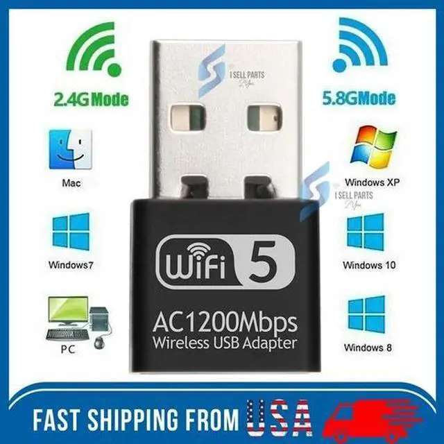 Main image of USB WiFi Wireless AC1200 Mbps Adapter Dongle USB 3.0 Network Card for PC Laptop