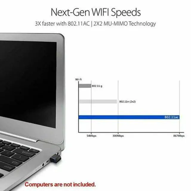 Alt view image 4 of 6 - USB WiFi Wireless AC1200 Mbps Adapter Dongle USB 3.0 Network Card for PC Laptop