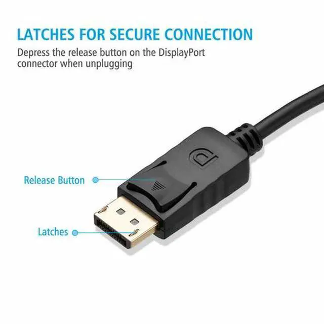 Alt view image 4 of 7 - 10FT Display Port DP to HDMI Cable Adapter Converter Audio Video PC HDTV 1080P