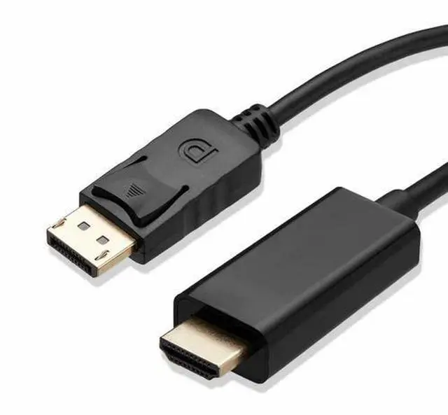 Alt view image 7 of 7 - 10FT Display Port DP to HDMI Cable Adapter Converter Audio Video PC HDTV 1080P