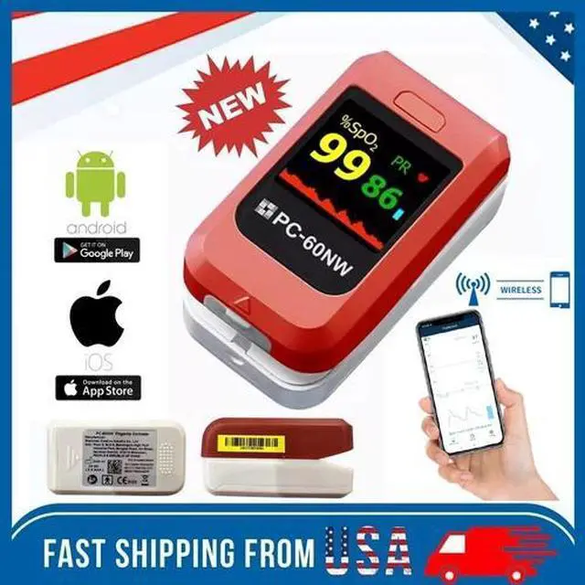Main image of Fingertip Pulse Oximeter Finger Blood Oxygen Meter SpO2 PR Heart Rate Monitor