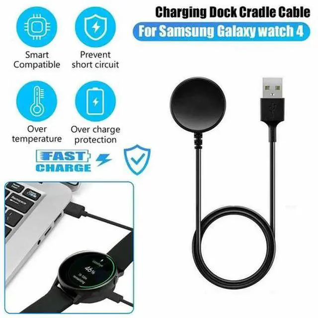 Alt view image 2 of 6 - USB Charging Cable For Samsung Galaxy Watch 4 /5 /Watch 6 /Watch 3/Active 2 Dock