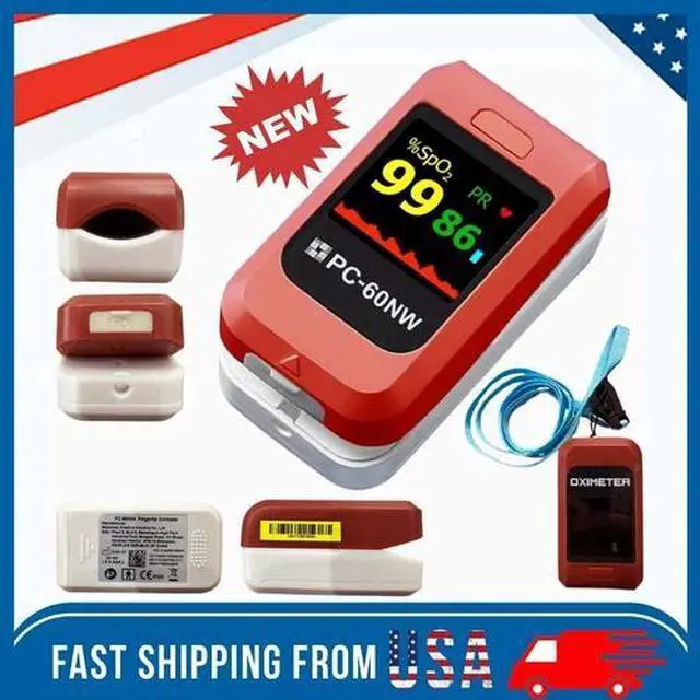 Alt view image 2 of 5 - Fingertip Pulse Oximeter Finger Blood Oxygen Meter SpO2 PR Heart Rate Monitor