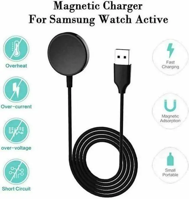 Alt view image 6 of 6 - USB Charging Cable For Samsung Galaxy Watch 4 /5 /Watch 6 /Watch 3/Active 2 Dock